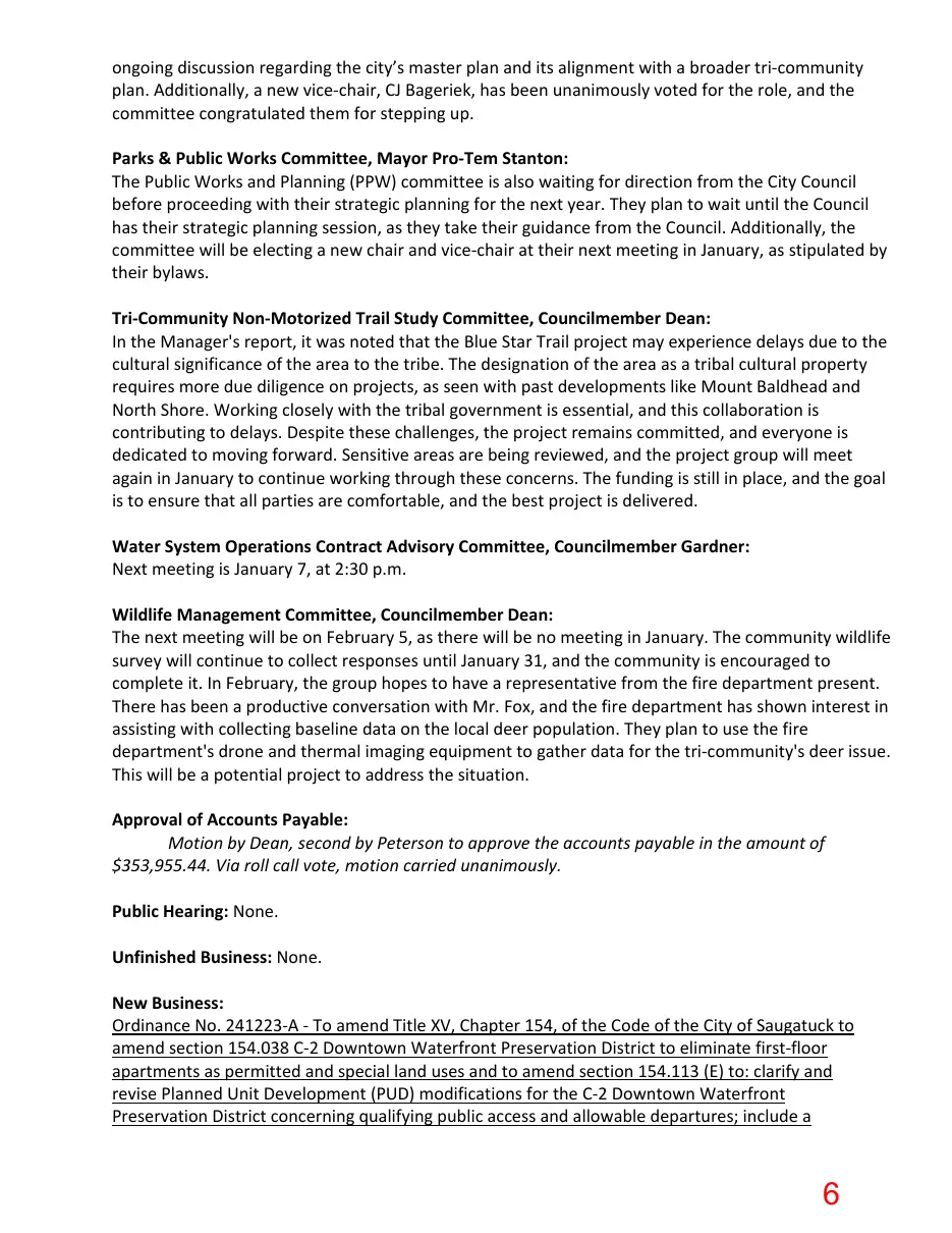 Page 6 of the packet; its text follows