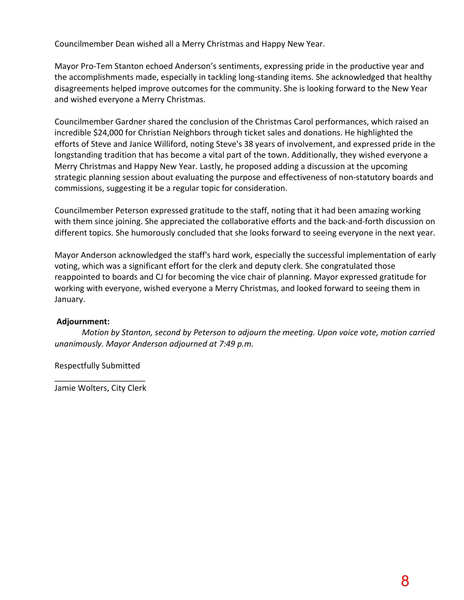 Page 8 of the packet; its text follows