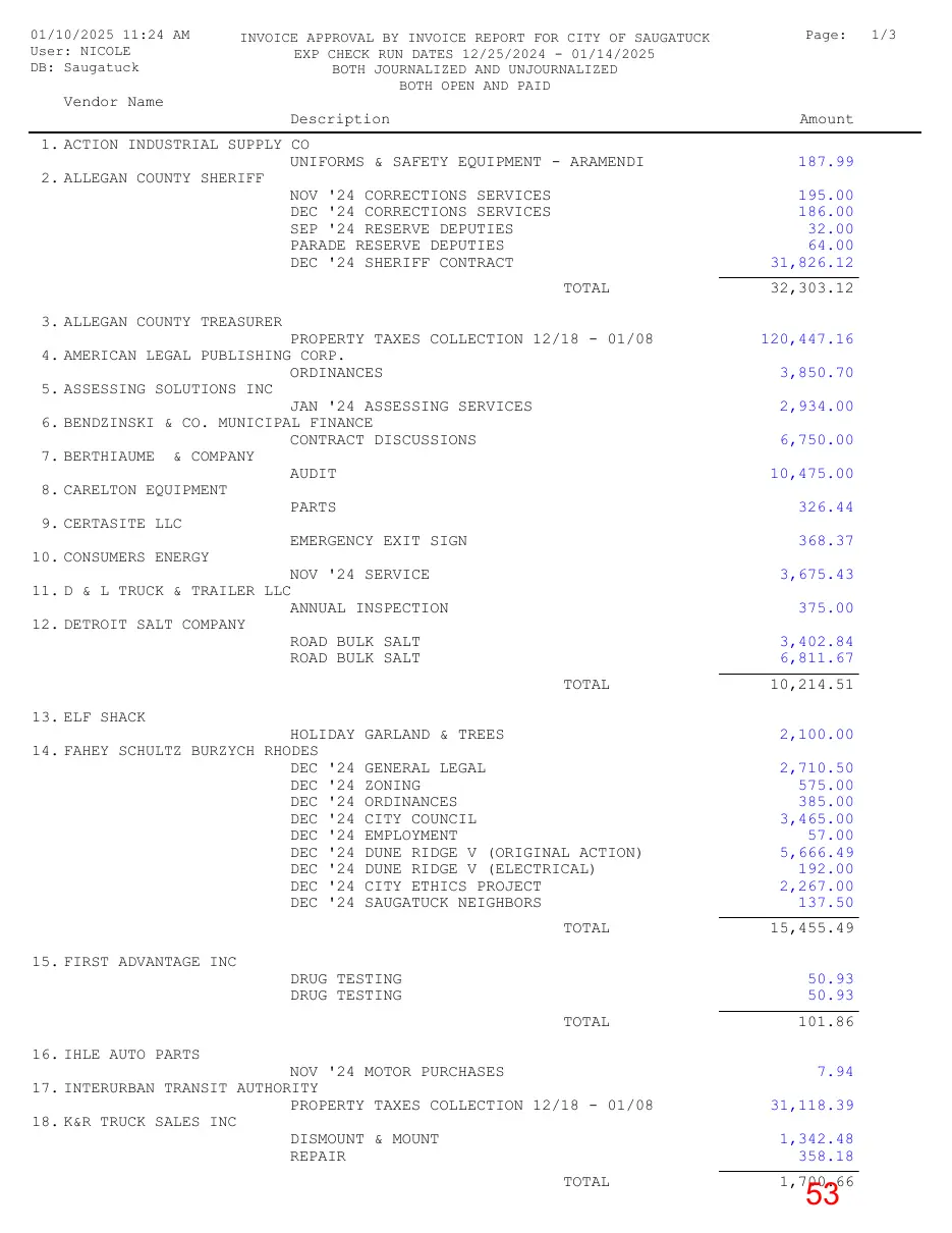 Page 53 of the packet; its text follows