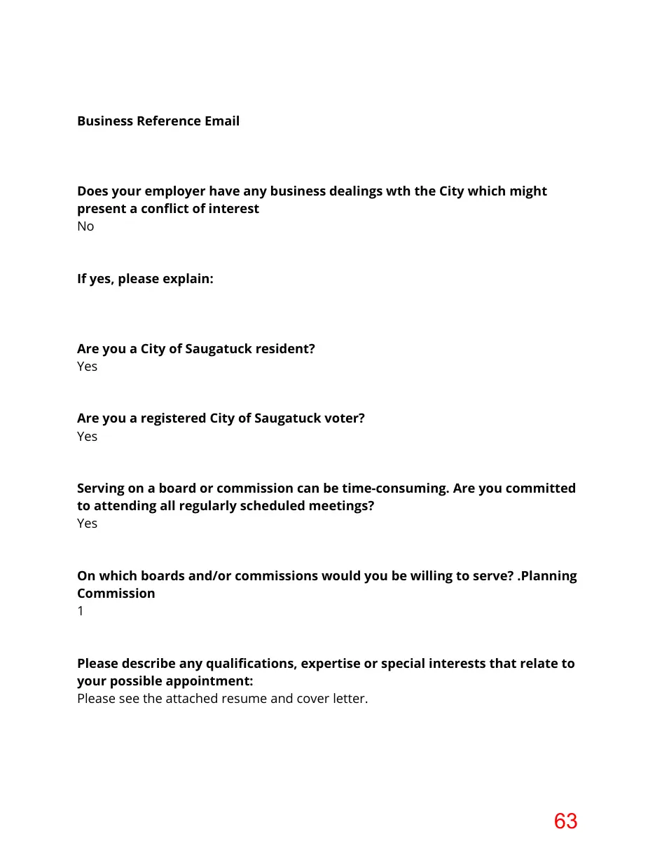 Page 63 of the packet; its text follows