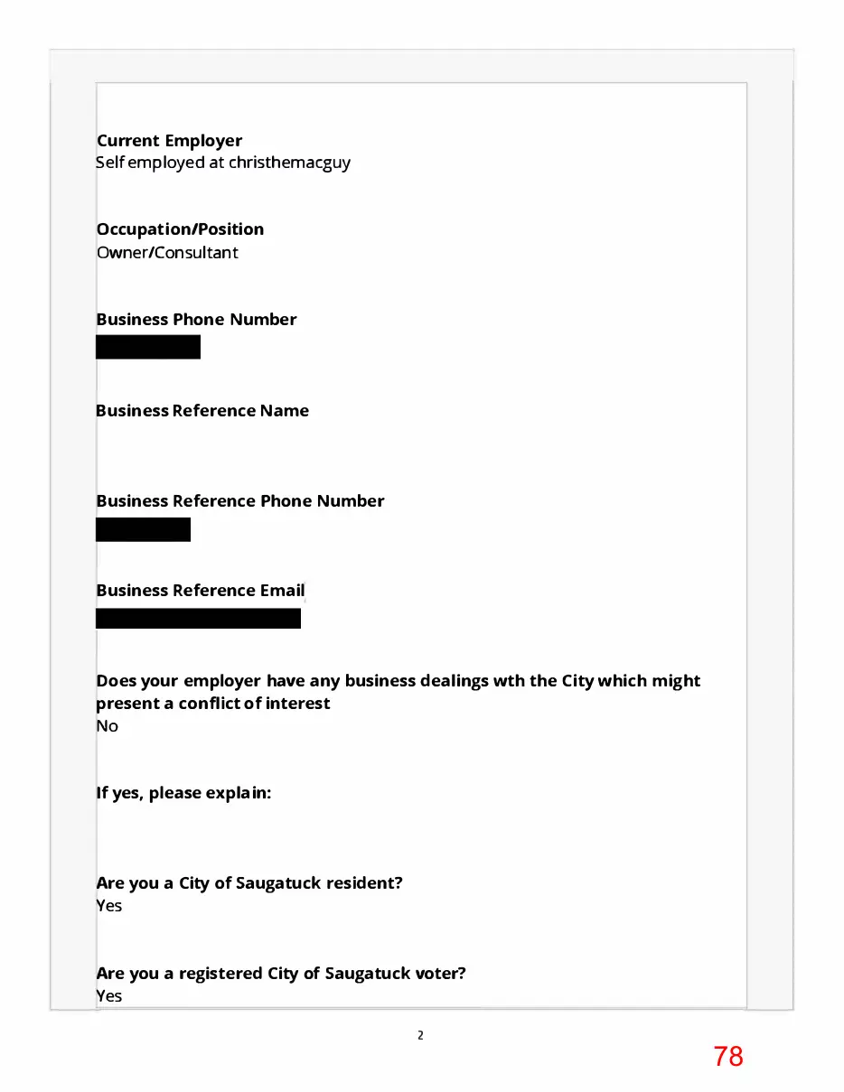 Page 78 of the packet; its text follows