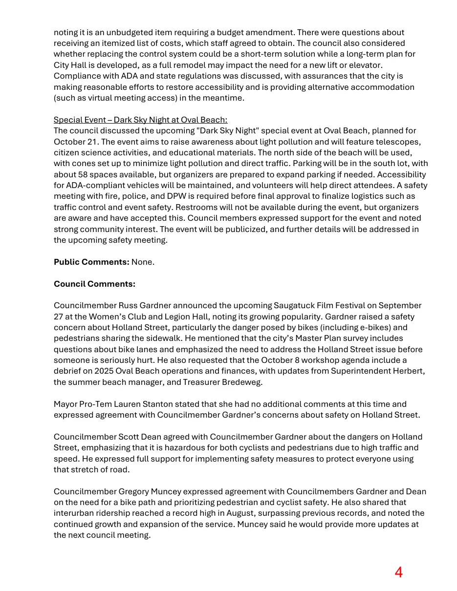 Page 4 of the packet; its text follows