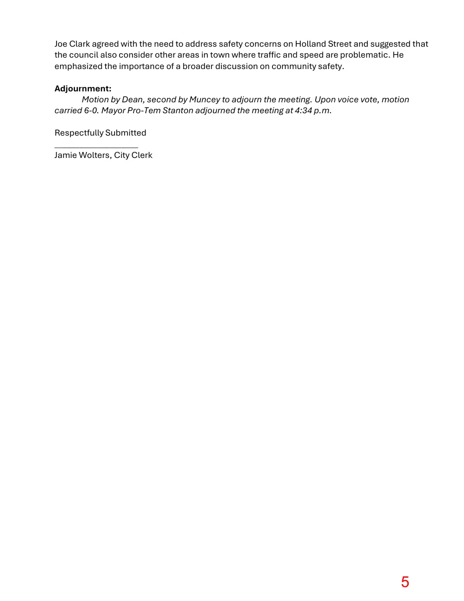 Page 5 of the packet; its text follows