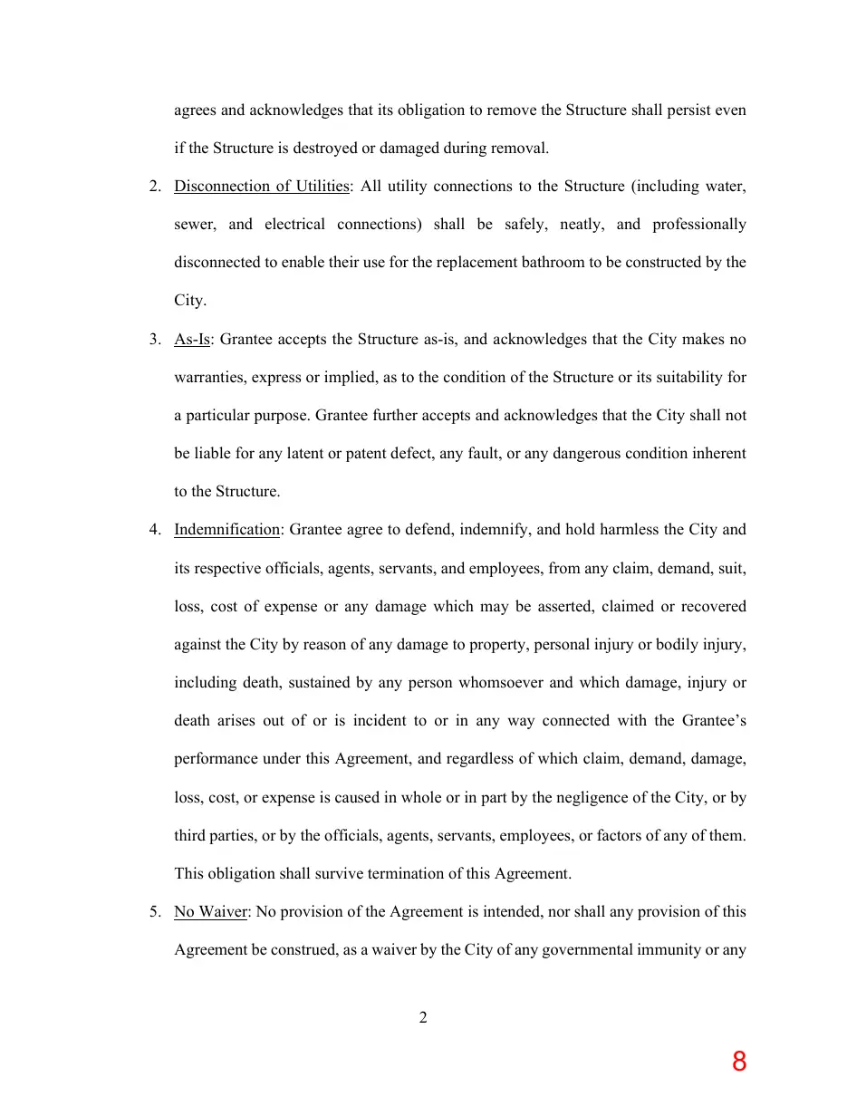 Page 8 of the packet; its text follows