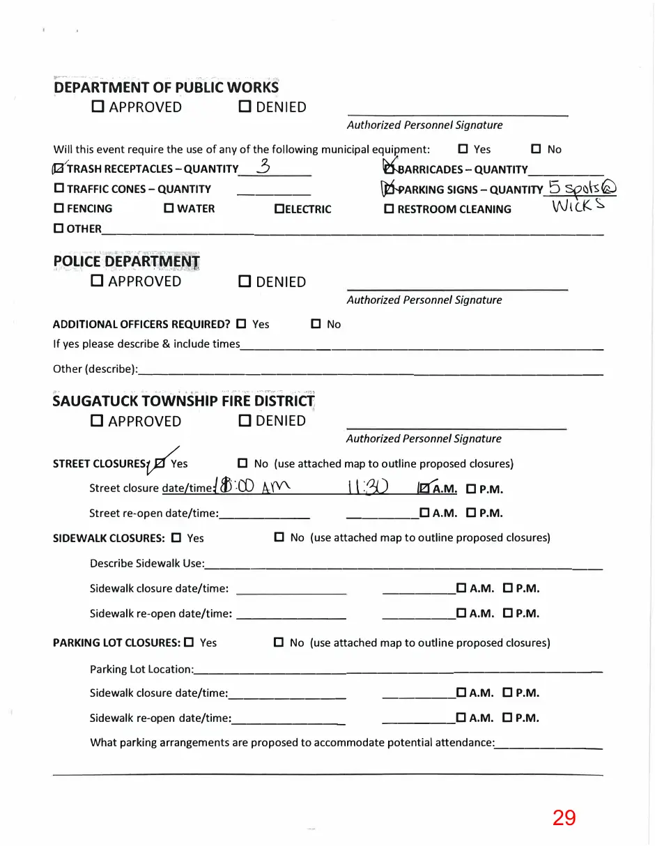 Page 29 of the packet; its text follows