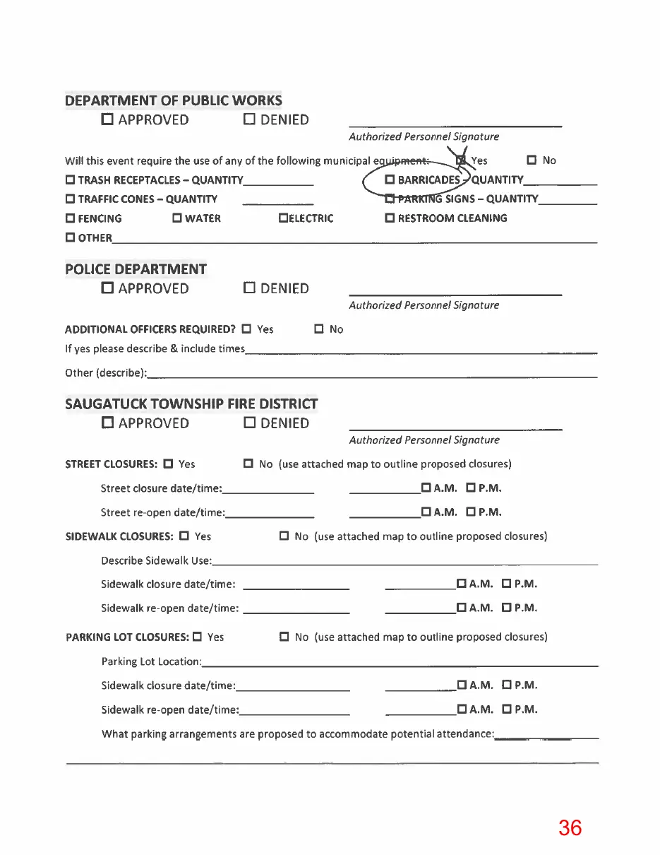 Page 36 of the packet, a scanned page