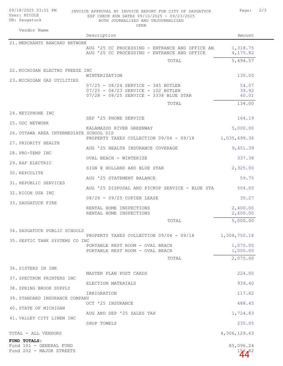 Page 44 of the packet; its text follows