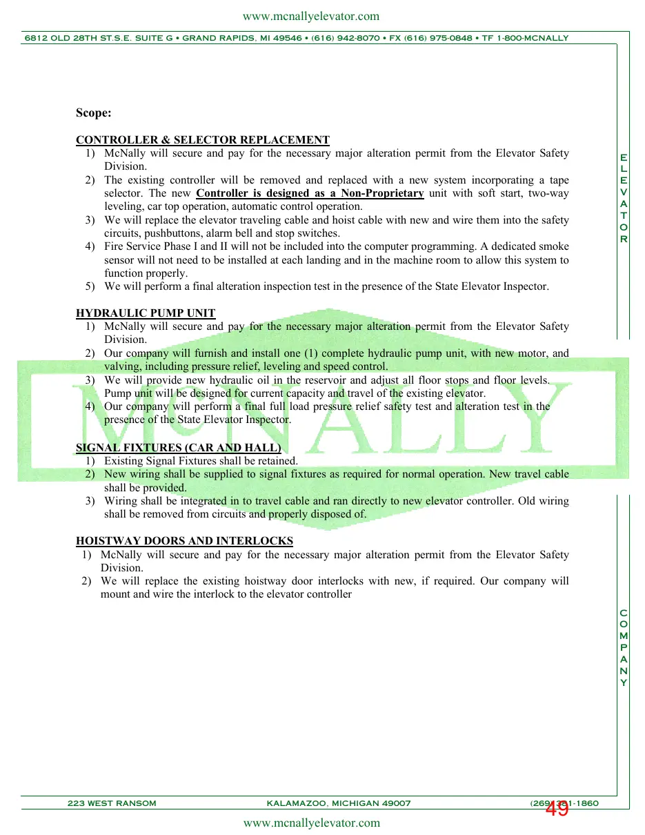 Page 49 of the packet; its text follows