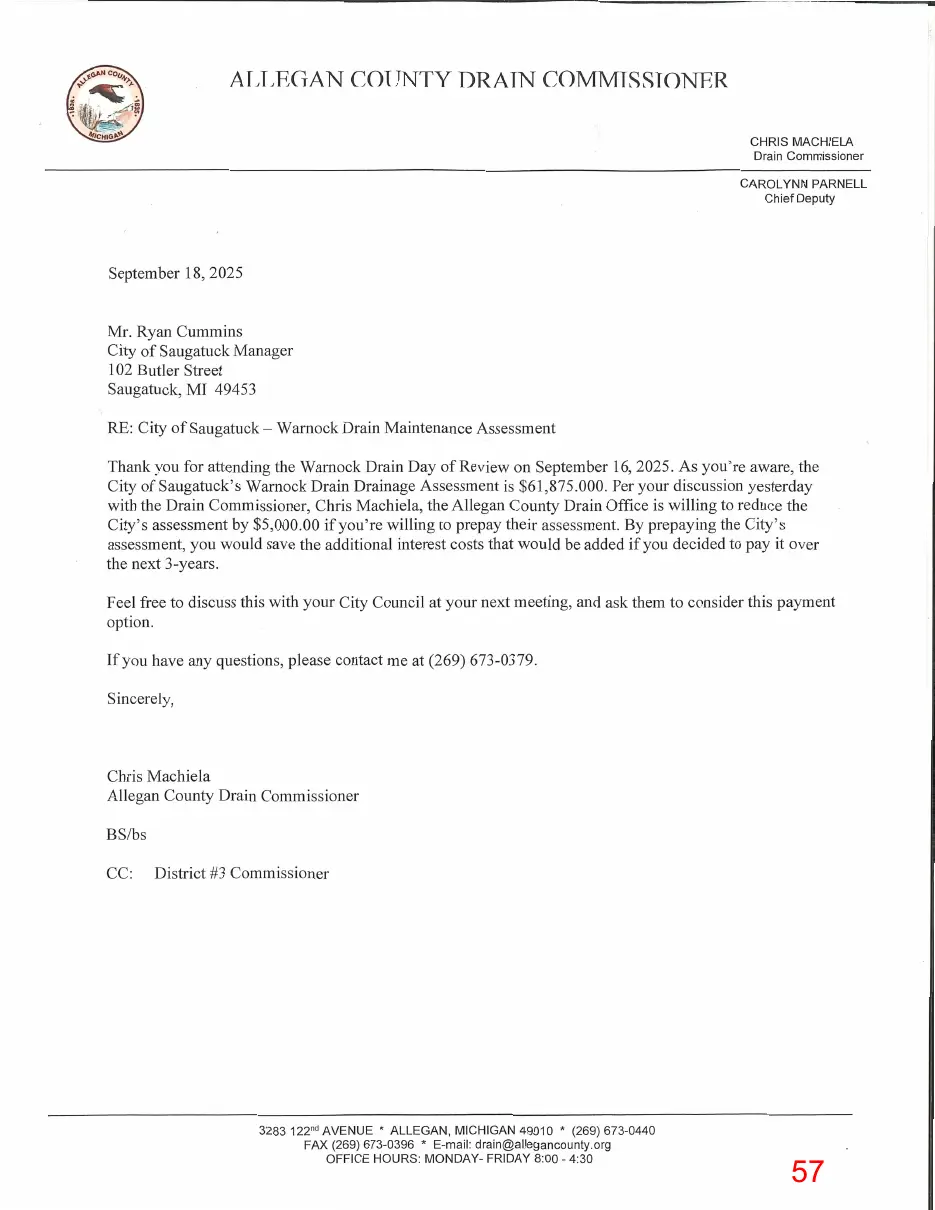 Page 57 of the packet, a scanned page
