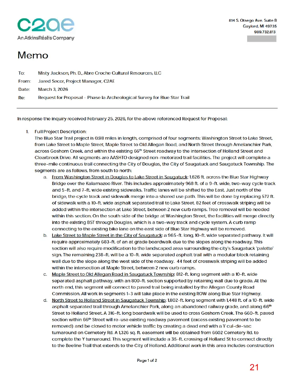 Page 21 of the packet, a scanned page