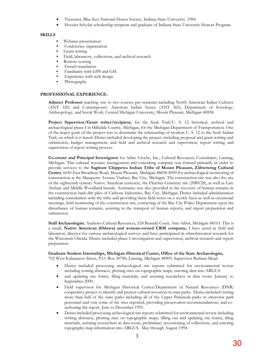 Page 30 of the packet; its text follows