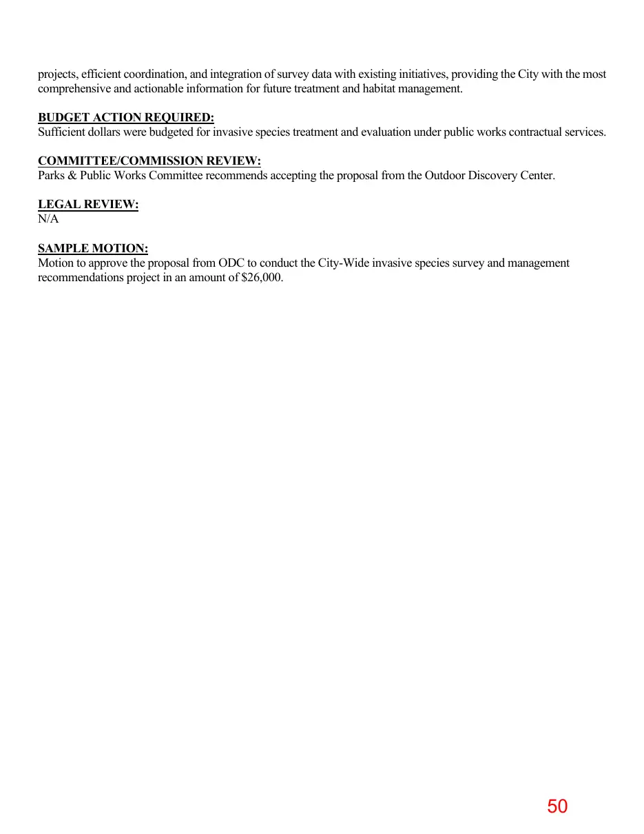 Page 50 of the packet; its text follows
