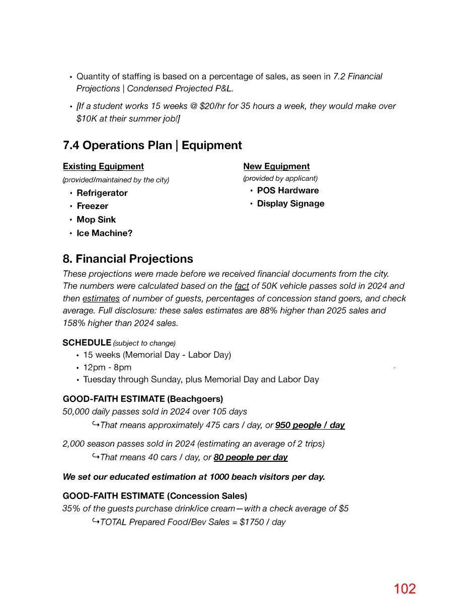 Page 102 of the packet; its text follows