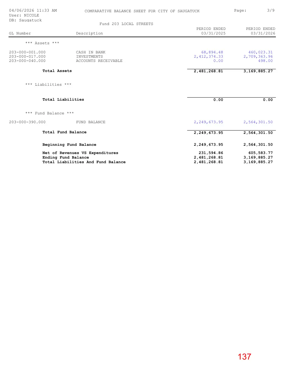 Page 137 of the packet; its text follows