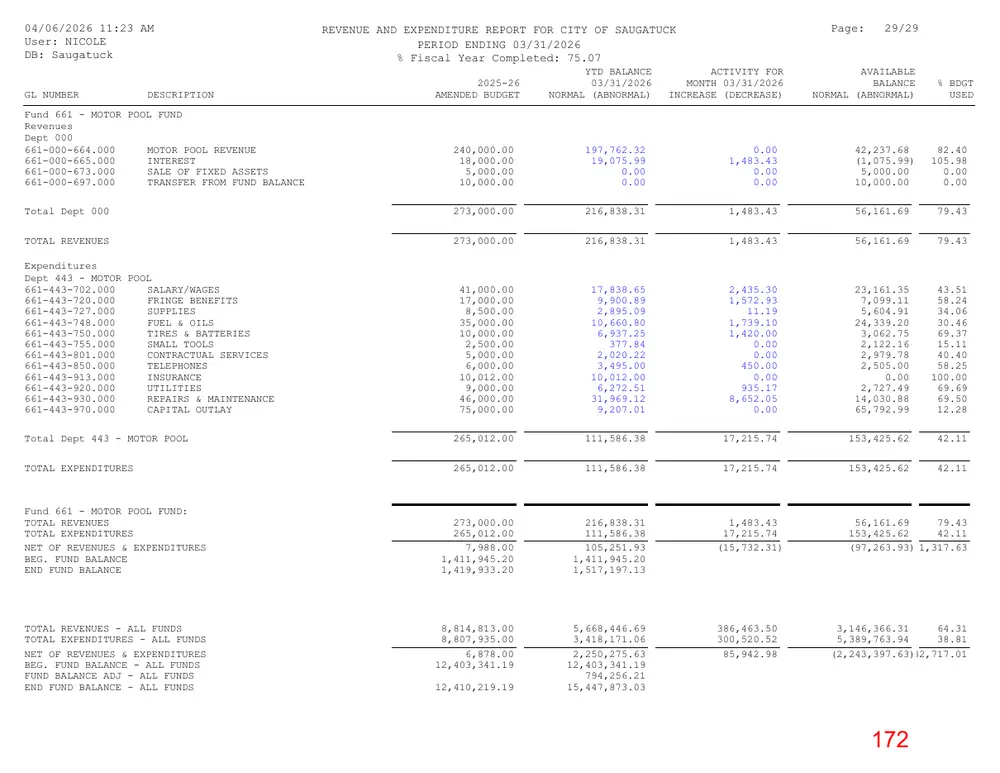 Page 172 of the packet; its text follows