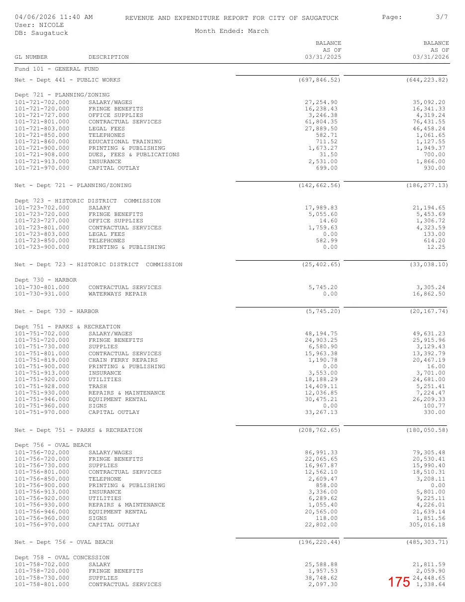 Page 175 of the packet; its text follows