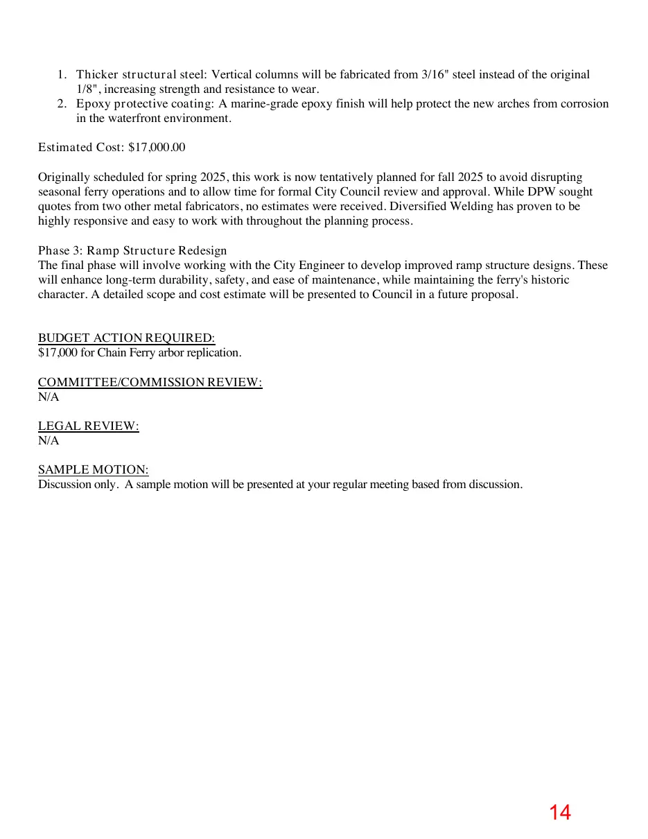 Page 14 of the packet; its text follows