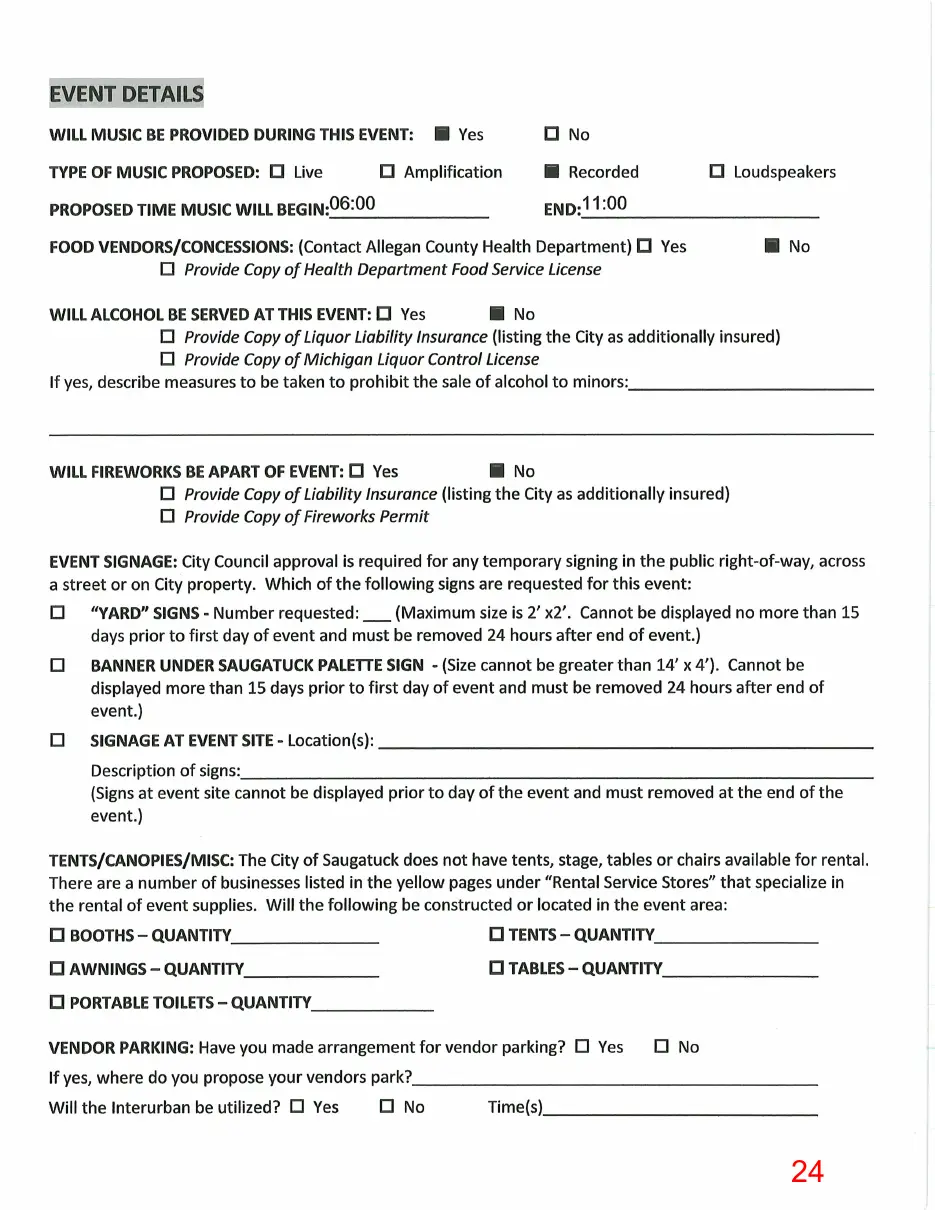 Page 24 of the packet, a scanned page