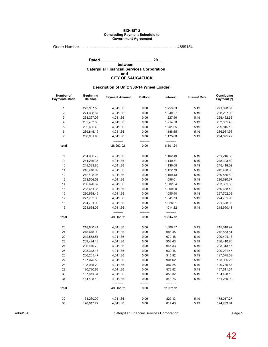 Page 42 of the packet; its text follows