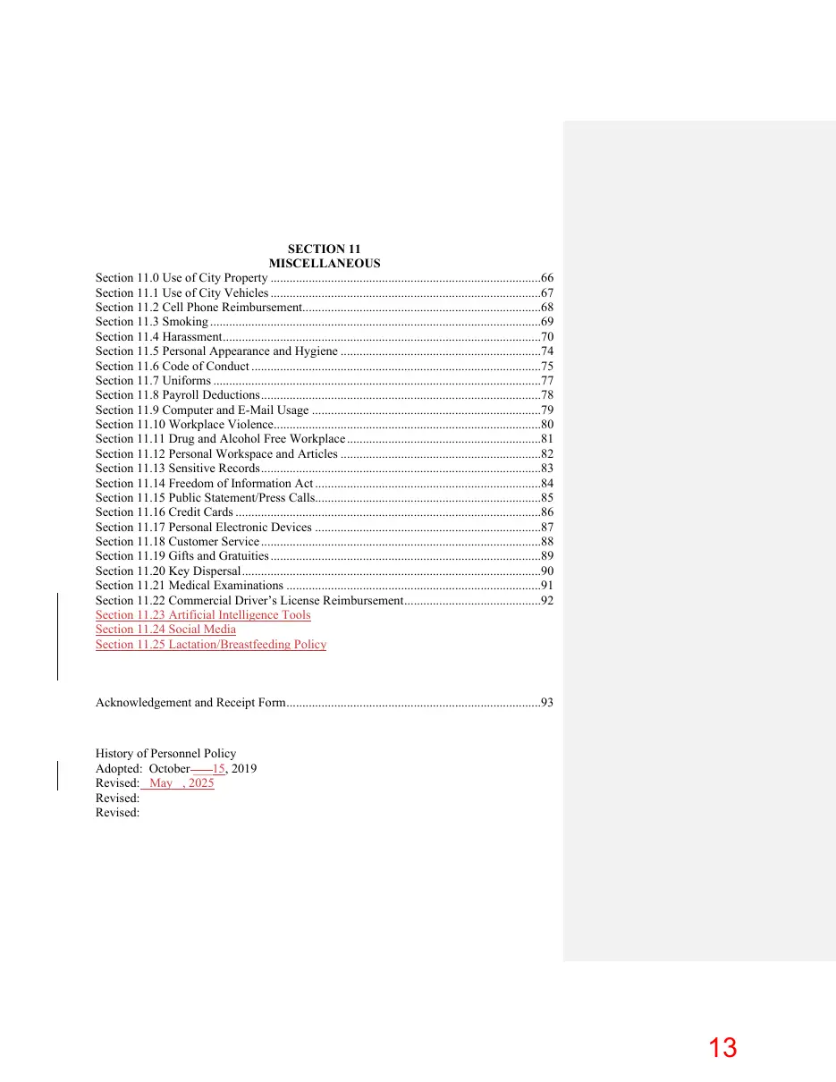 Page 13 of the packet; its text follows
