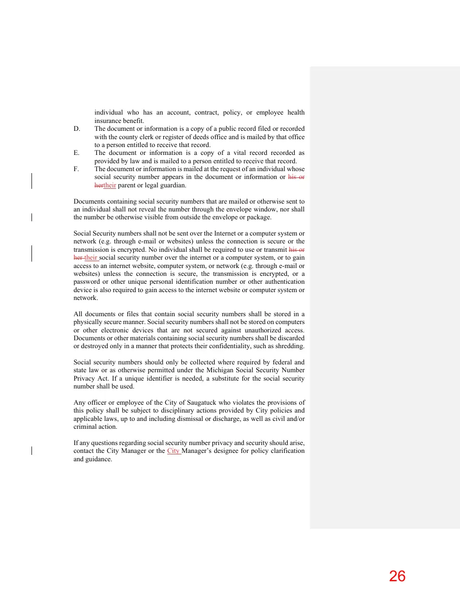 Page 26 of the packet; its text follows