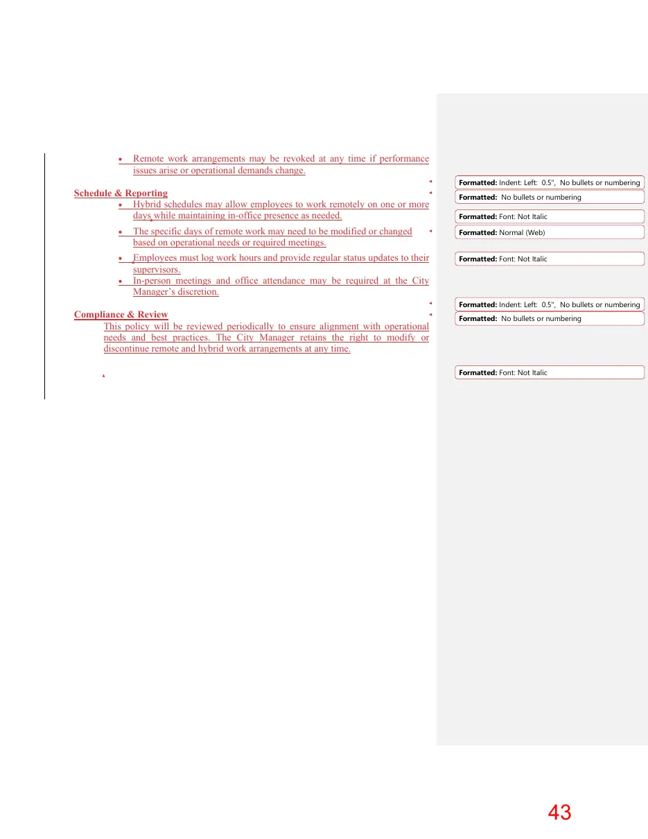 Page 43 of the packet; its text follows