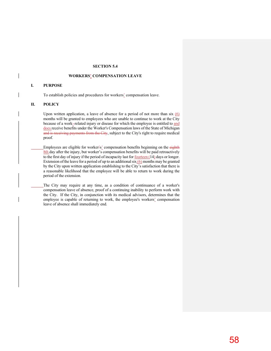 Page 58 of the packet; its text follows