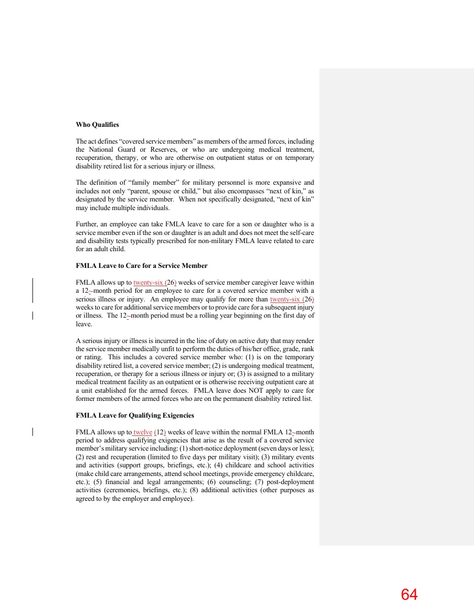 Page 64 of the packet; its text follows