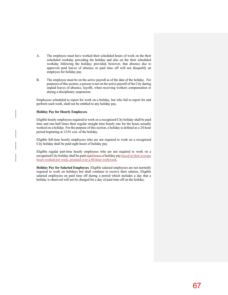 Page 67 of the packet; its text follows
