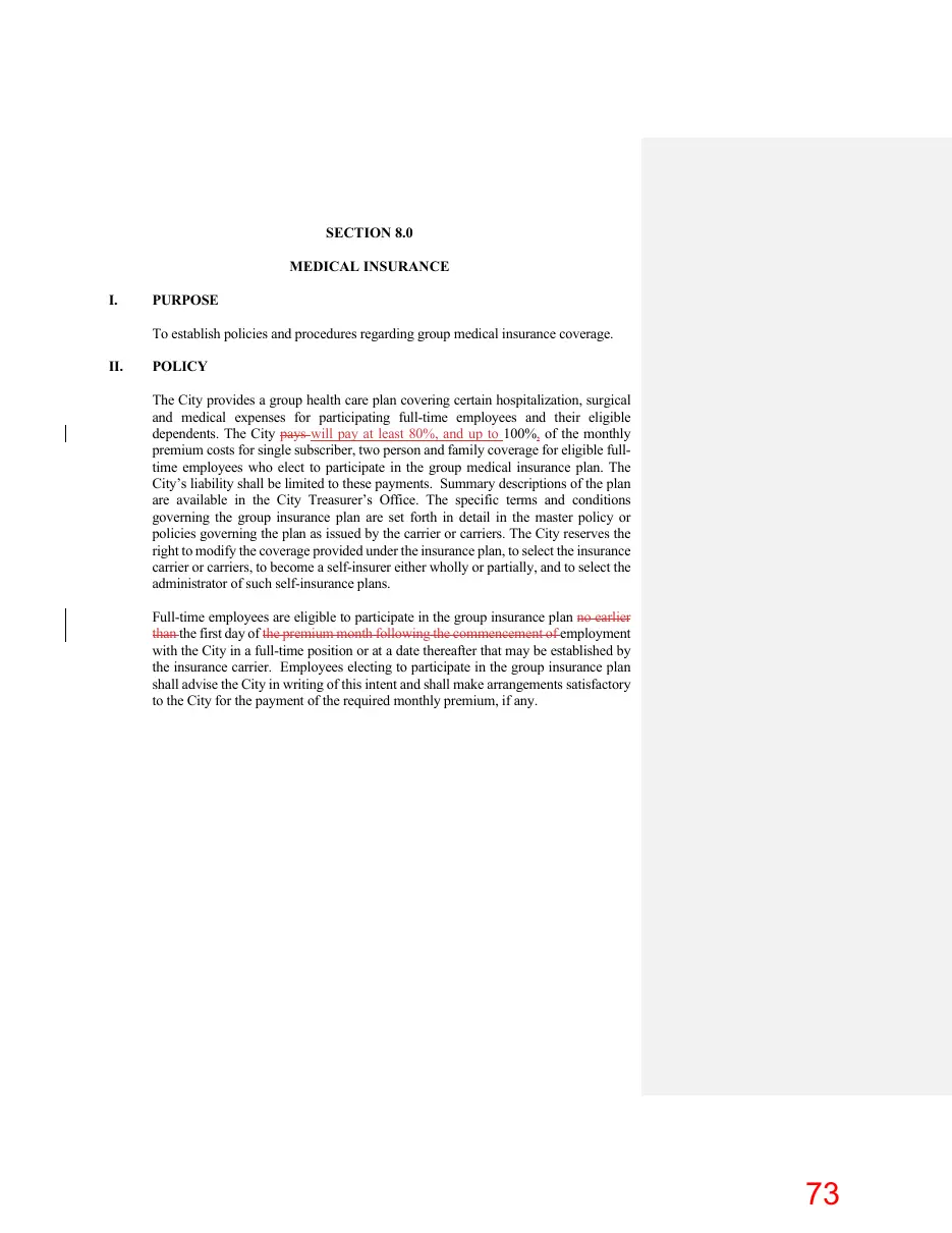Page 73 of the packet; its text follows