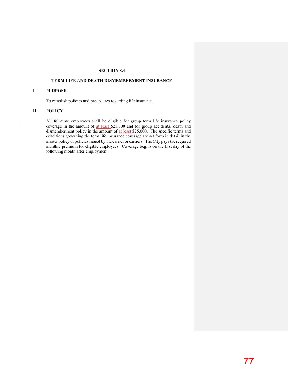 Page 77 of the packet; its text follows