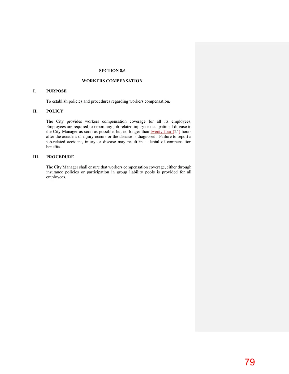 Page 79 of the packet; its text follows