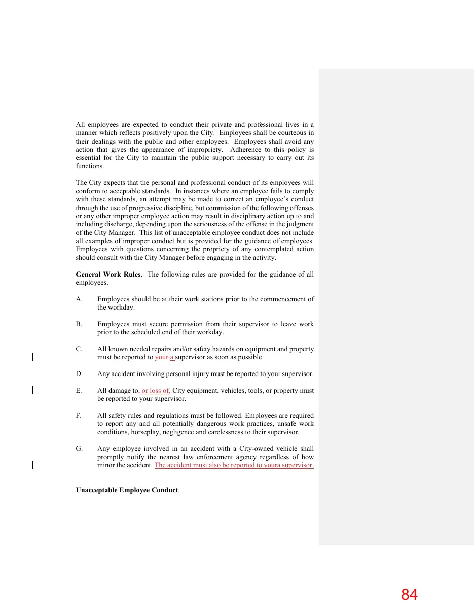 Page 84 of the packet; its text follows