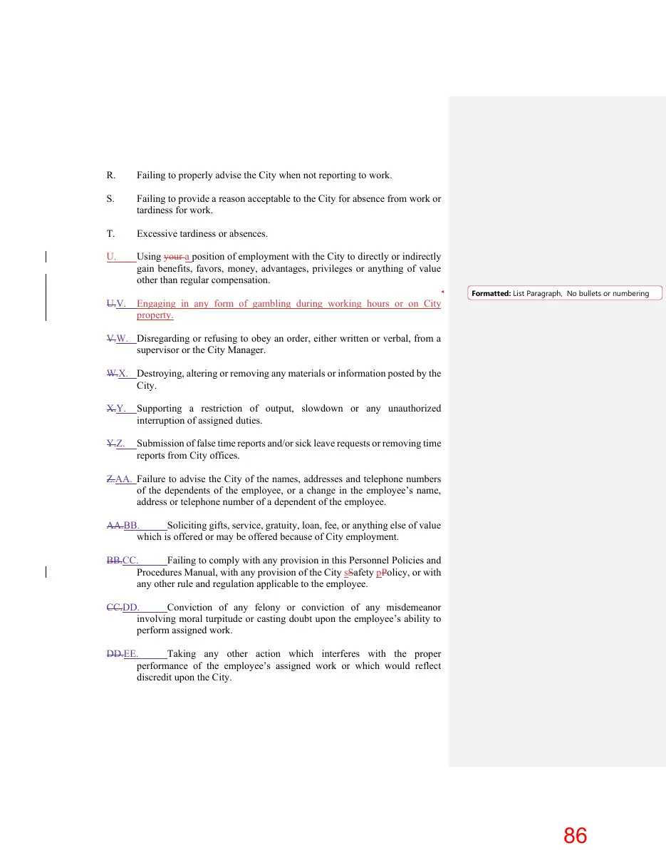 Page 86 of the packet; its text follows