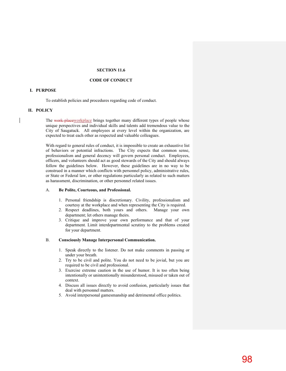 Page 98 of the packet; its text follows