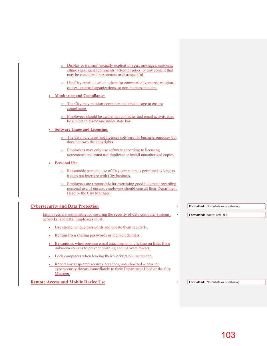 Page 103 of the packet; its text follows