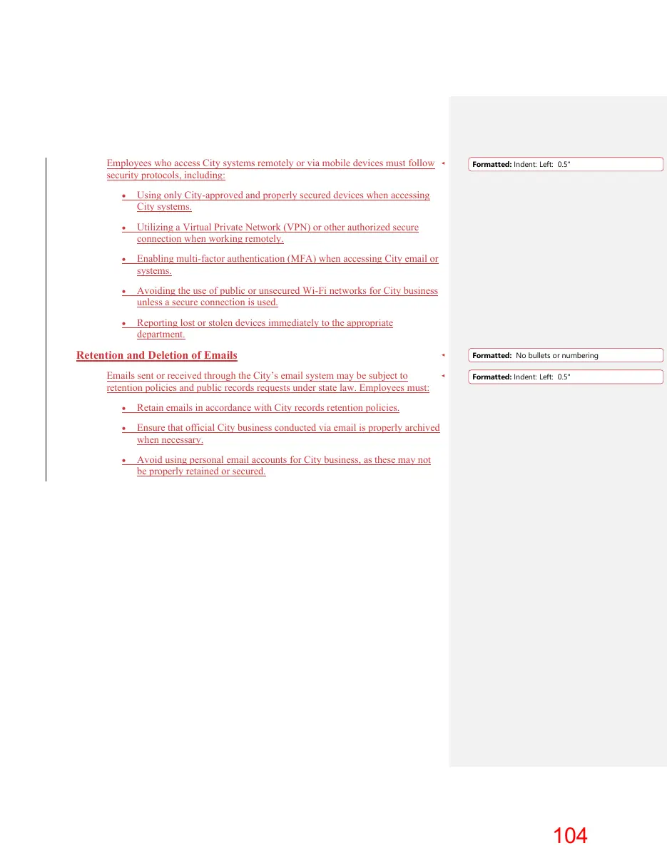 Page 104 of the packet; its text follows