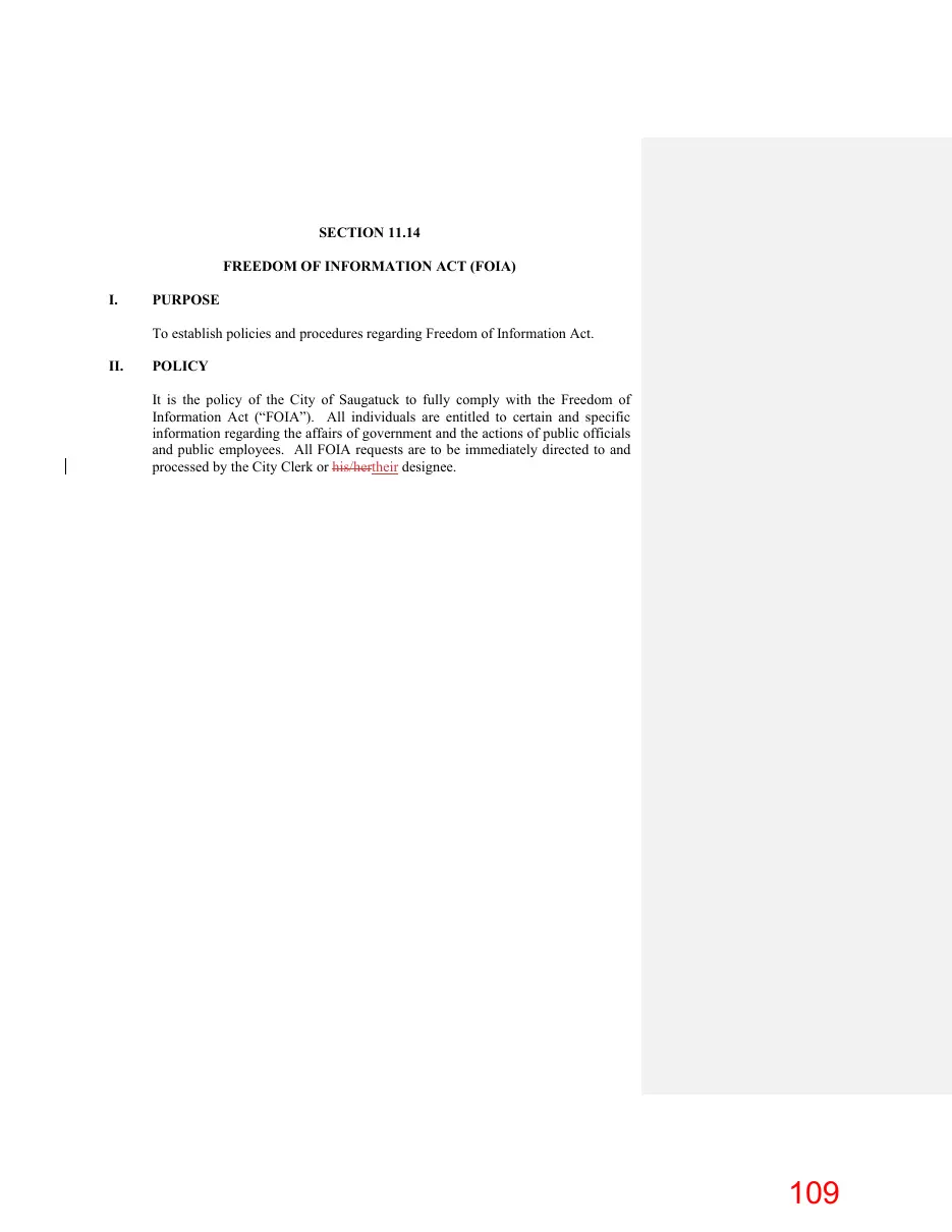 Page 109 of the packet; its text follows