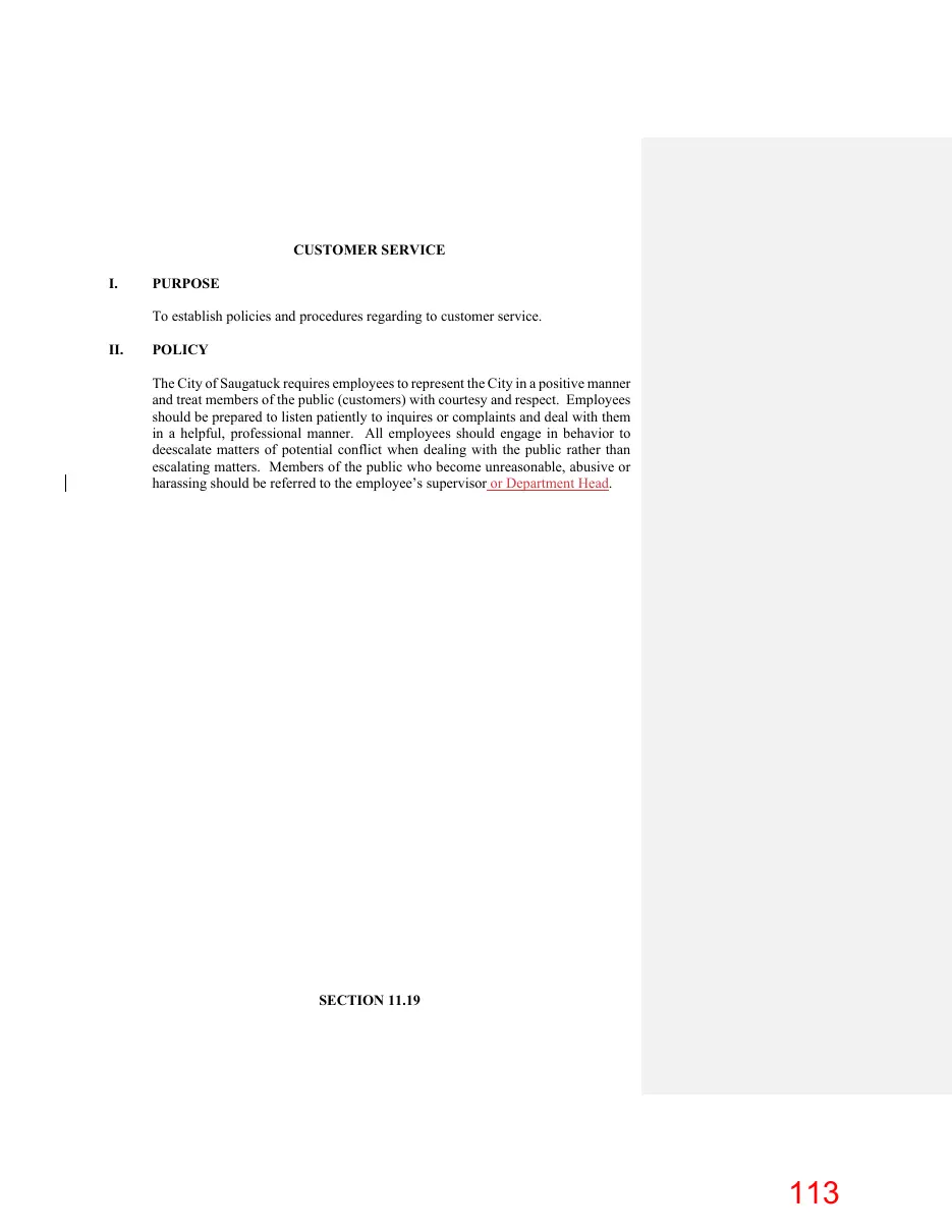 Page 113 of the packet; its text follows