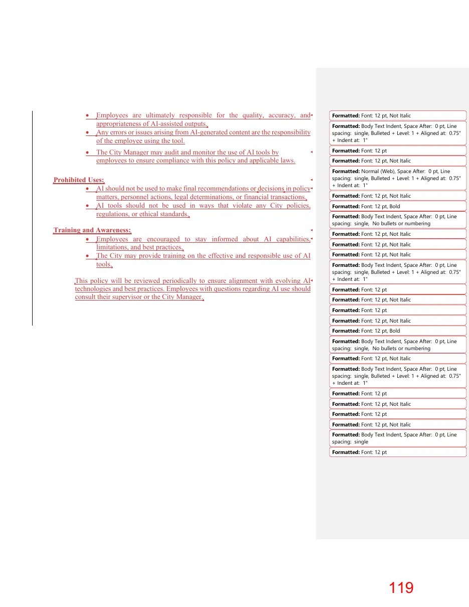 Page 119 of the packet; its text follows
