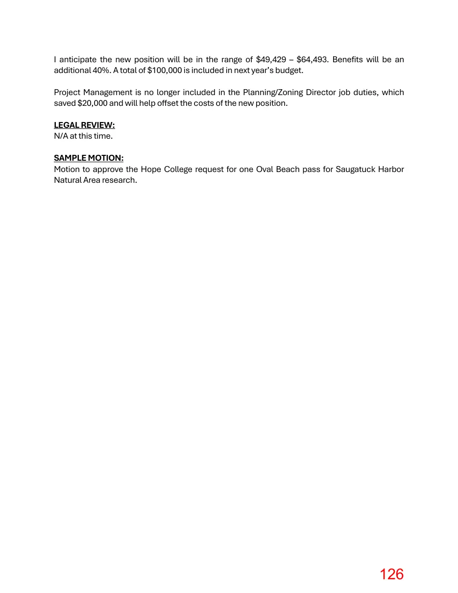 Page 126 of the packet; its text follows