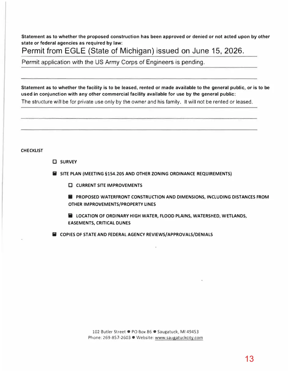 Page 13 of the packet; its text follows