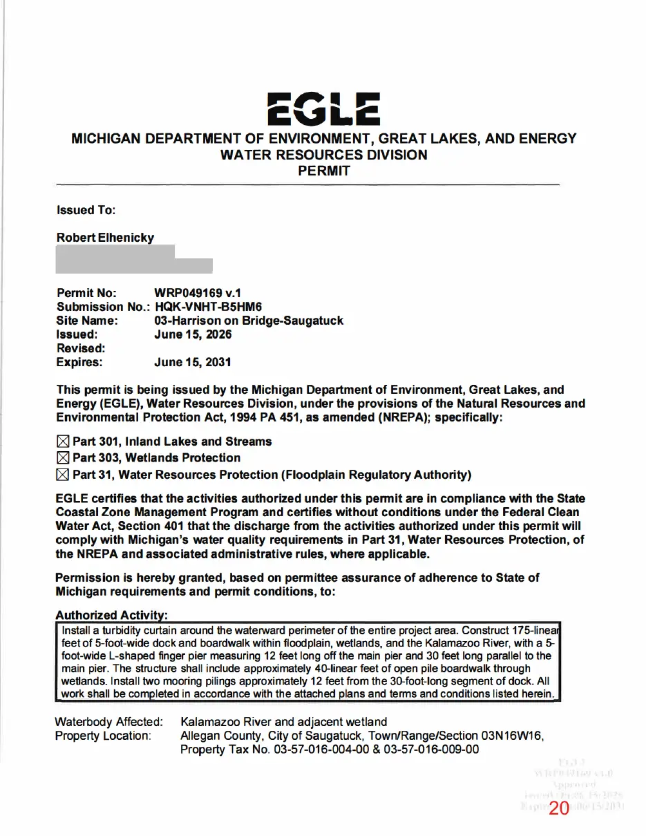 Page 20 of the packet, a scanned page