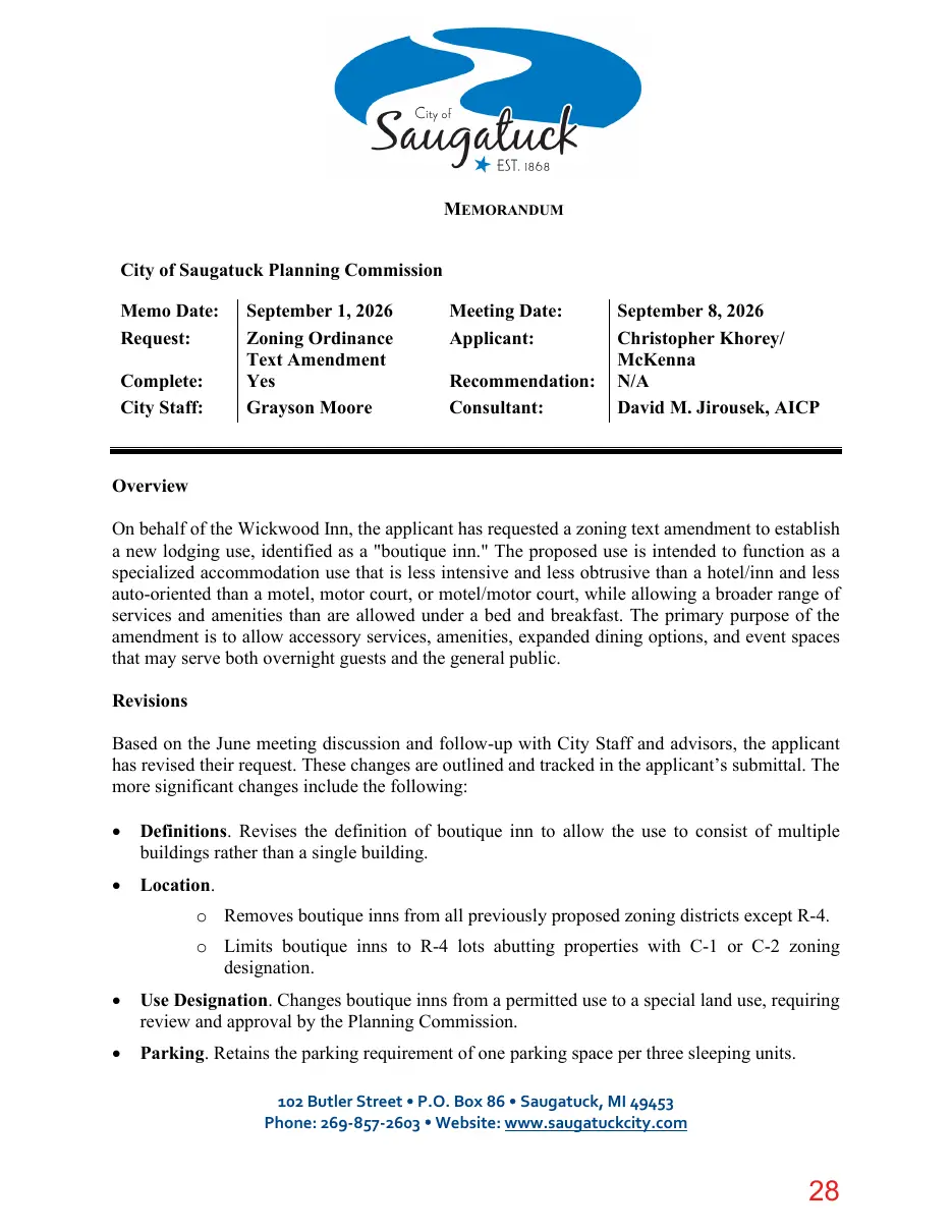 Page 28 of the packet; its text follows