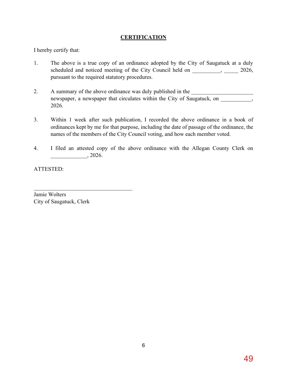 Page 49 of the packet; its text follows