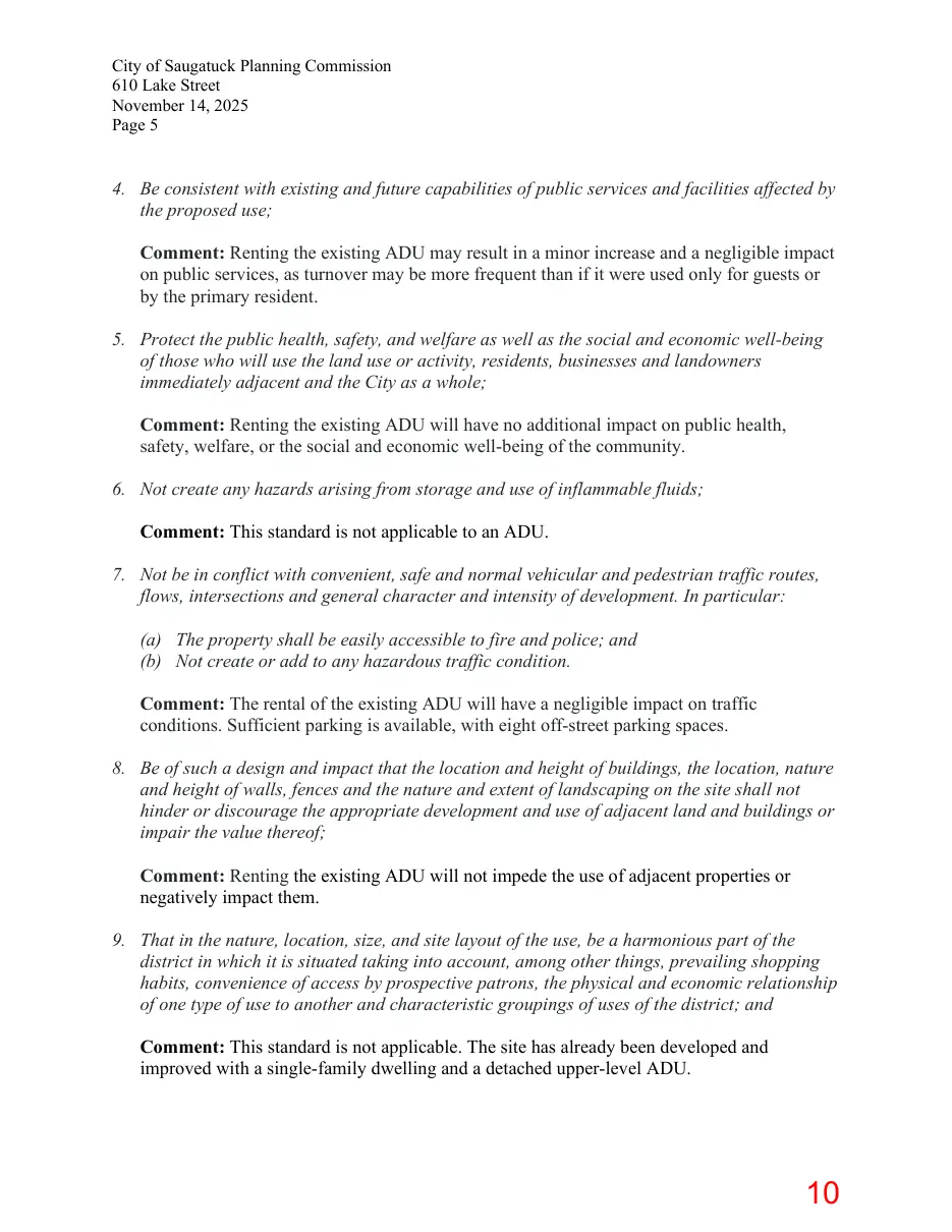 Page 10 of the packet; its text follows