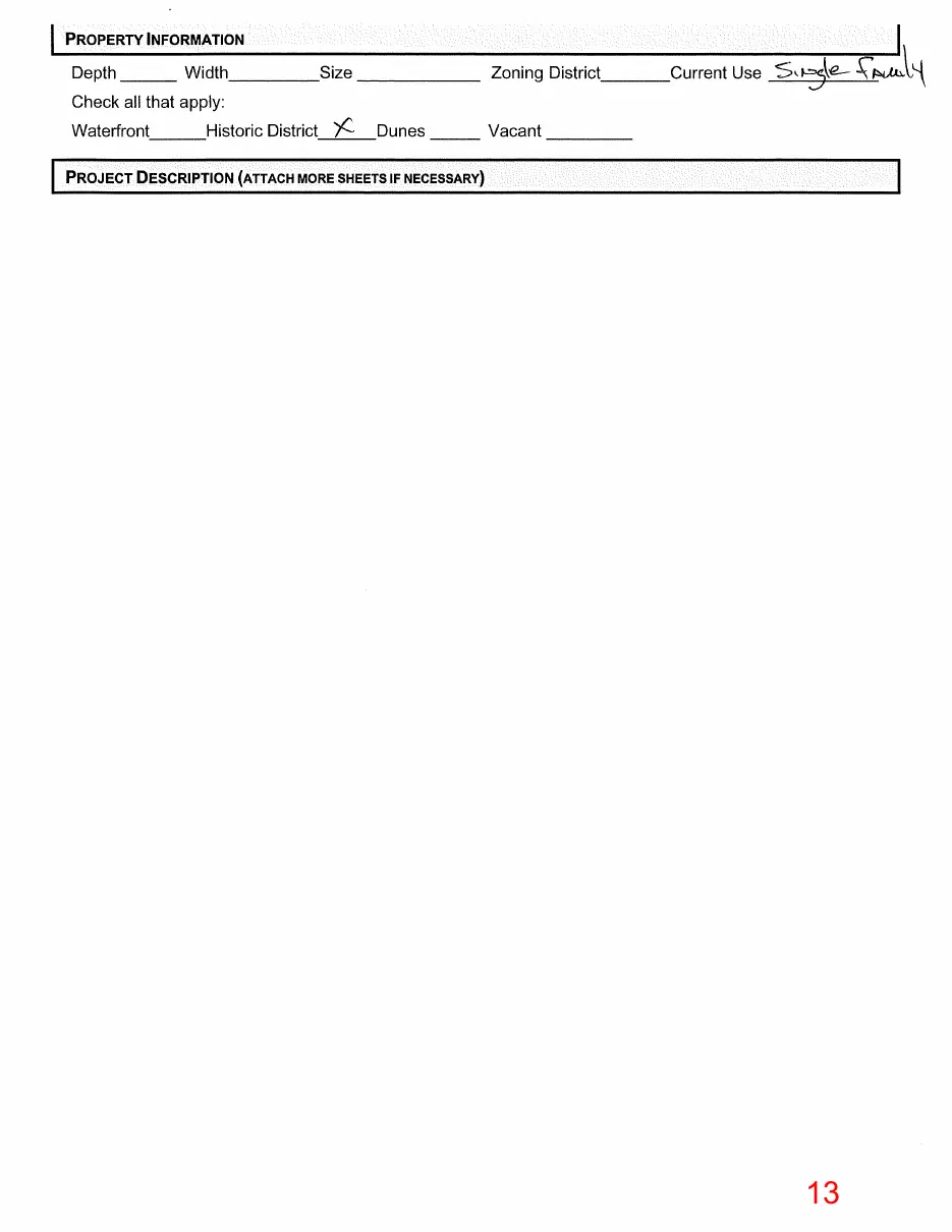 Page 13 of the packet, a scanned page