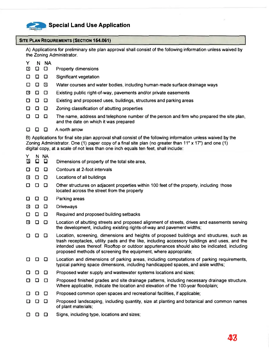 Page 43 of the packet, a scanned page