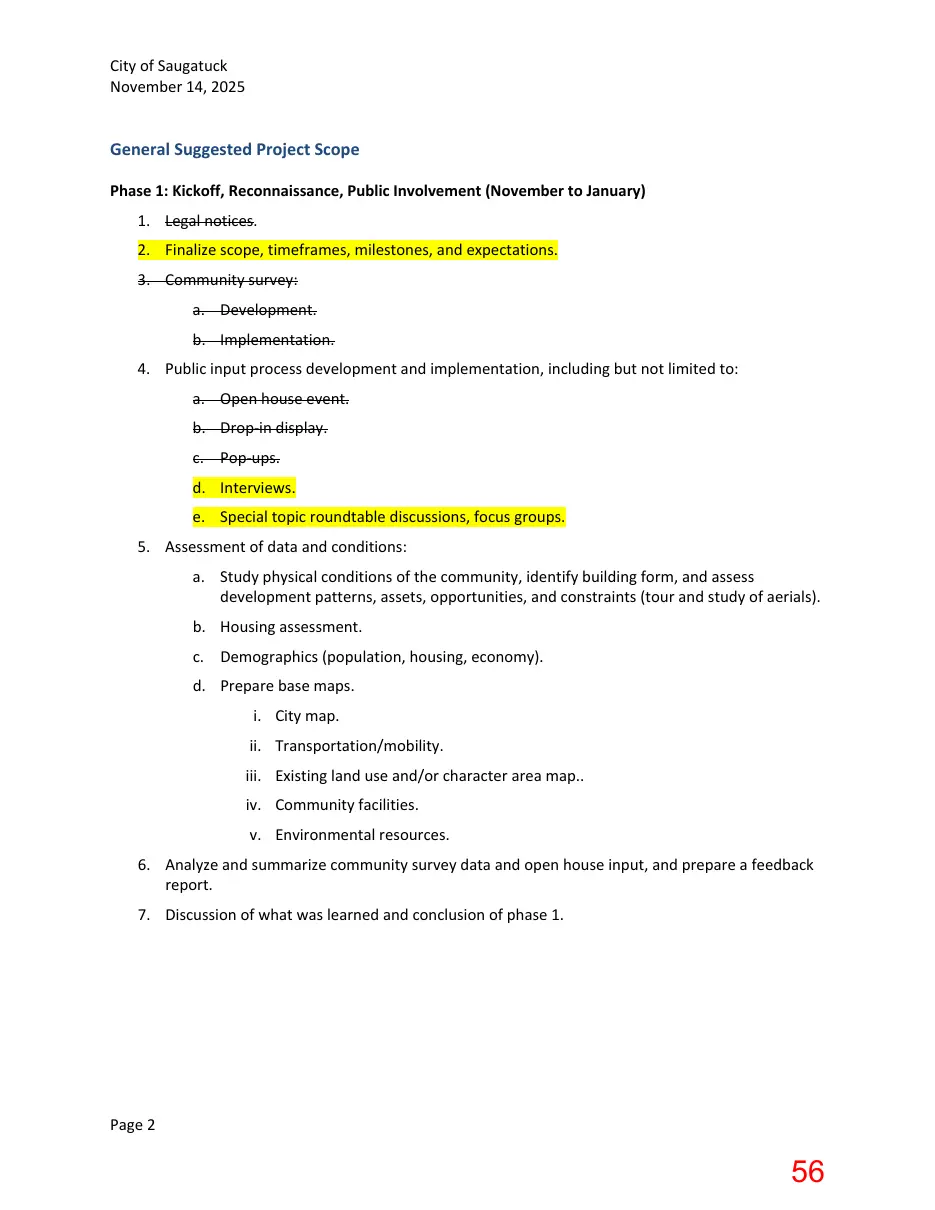 Page 56 of the packet; its text follows