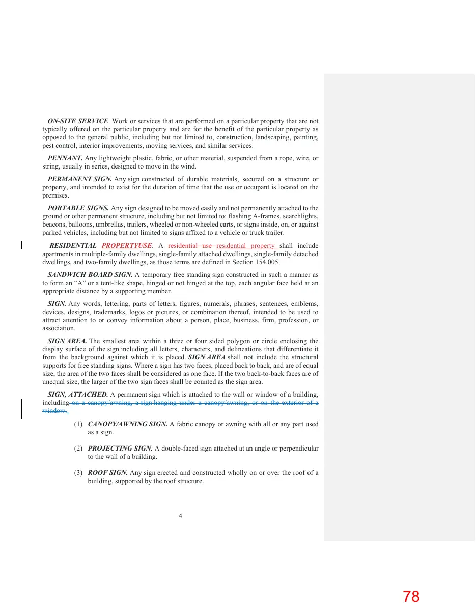 Page 78 of the packet; its text follows